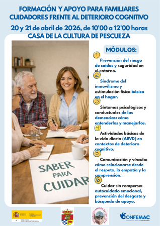 Imagen 20 y 21 de Abril - FORMACIÓN PARA FAMILIARES CUIDADORES.
